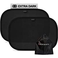 Systemoto protección solar extra oscuro- pasarol coche bebé con protección UV certificada (juego de 2) - Viseras…